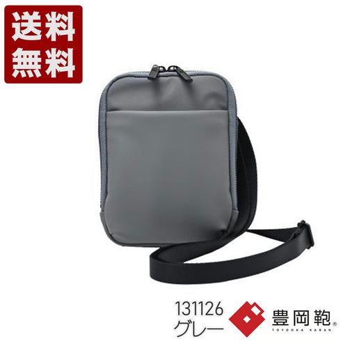 【豊岡鞄 129 corp.UNOFUKU 131126 グレー】virka スマホショルダーバッグ